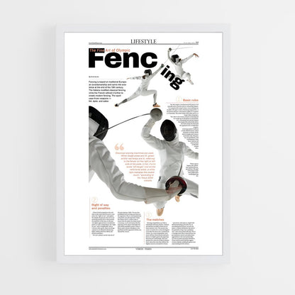 fencing-4 cadre Blanc