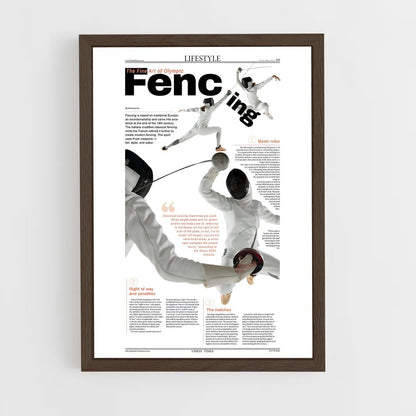 fencing-4 cadre Bois foncé