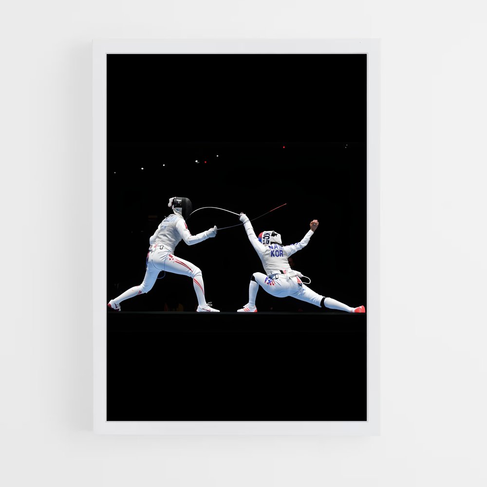 fencing-8 cadre Blanc