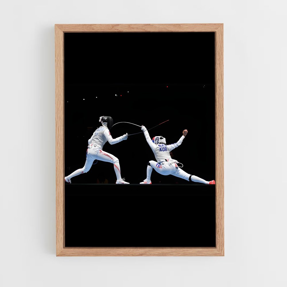 fencing-8 cadre Bois clair