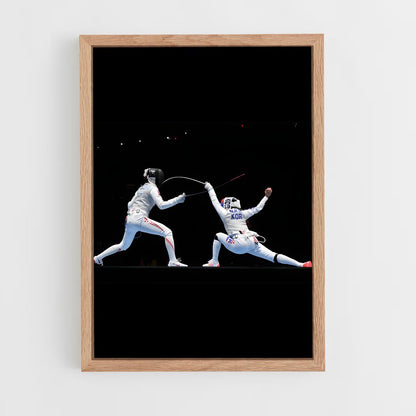 fencing-8 cadre Bois clair