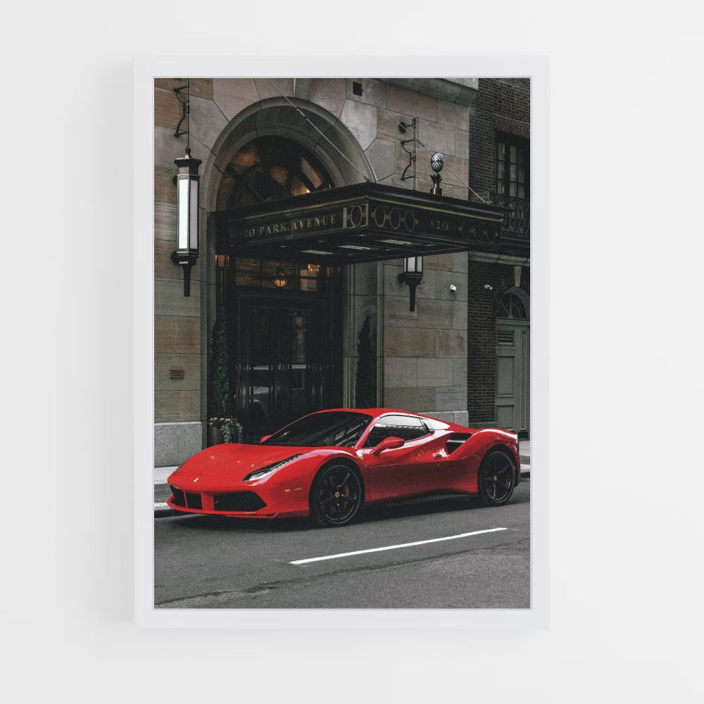 Manifesto F488 rosso