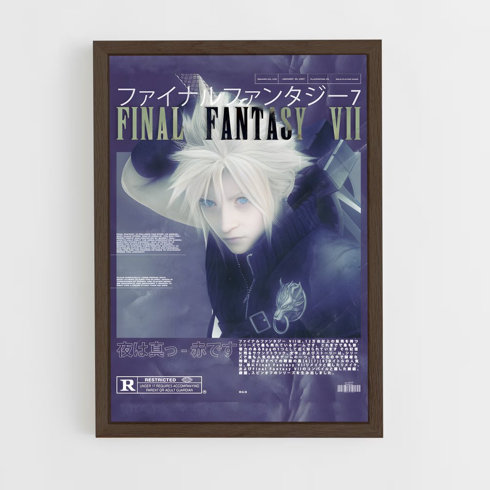 final-fantasy-3 cadre Bois foncé