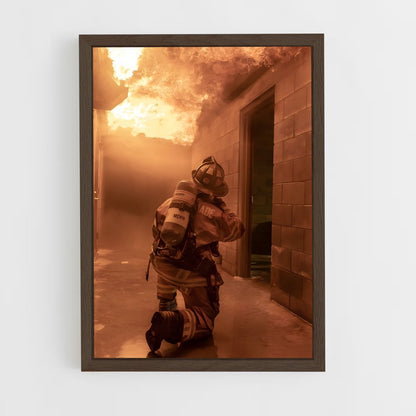 fireman-3 cadre Bois foncé
