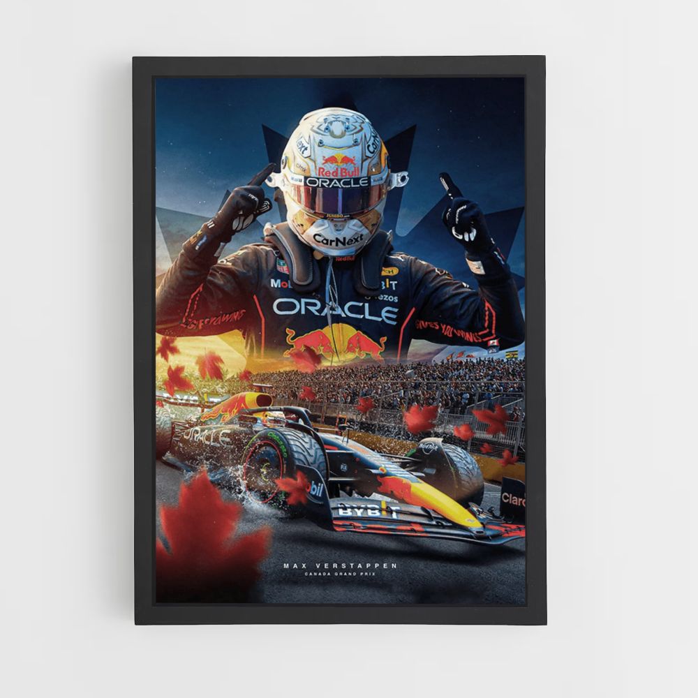 Poster Verstappen GP del Canada