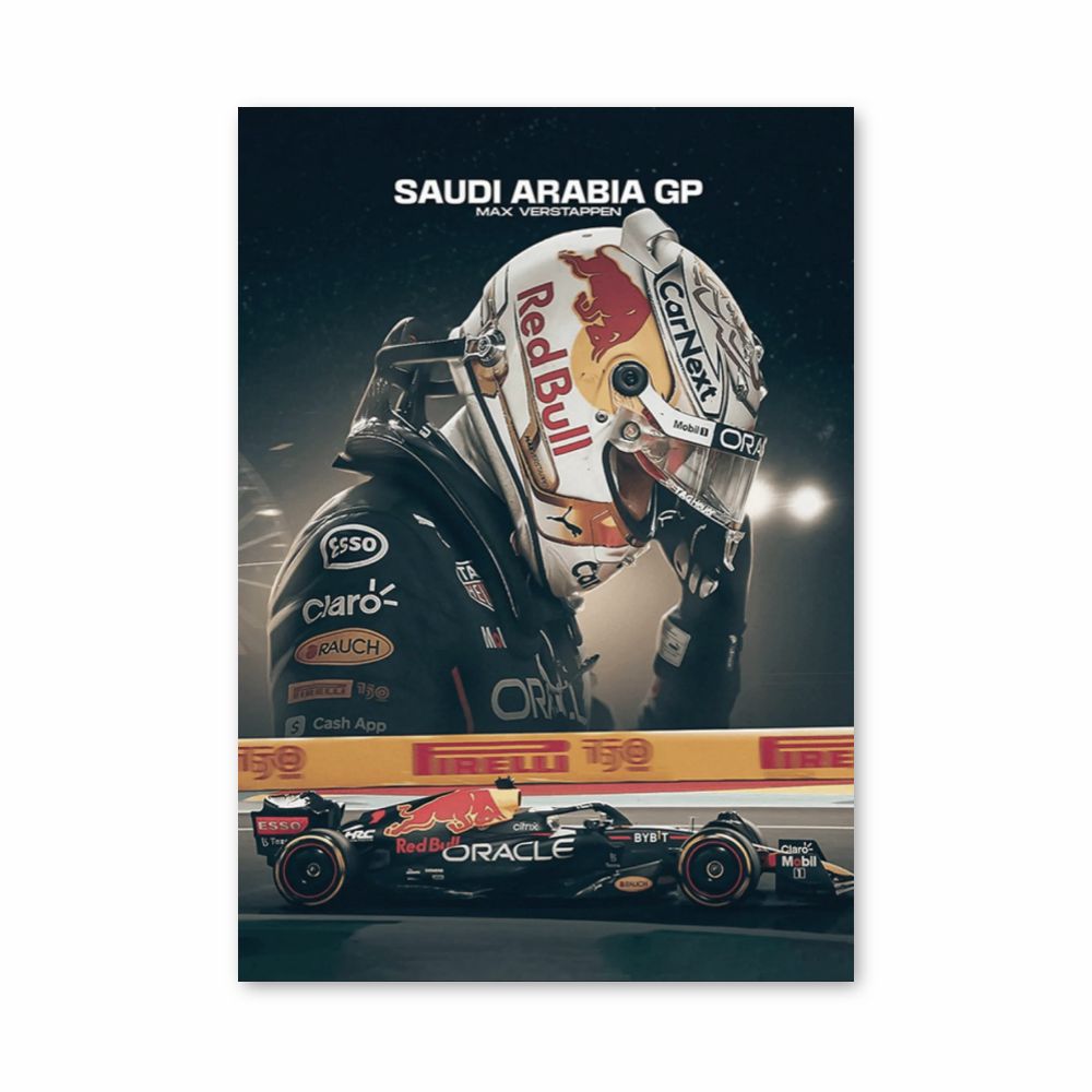 Poster Verstappen GP arabo