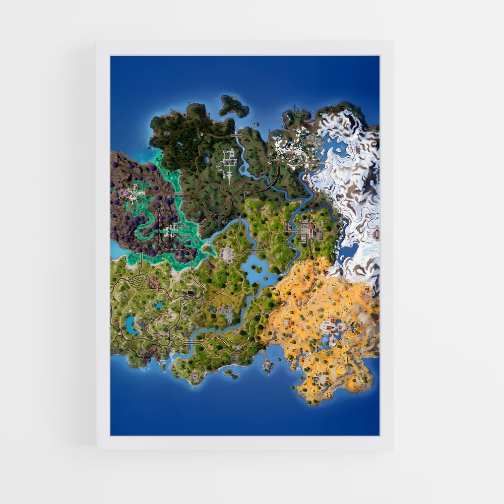 fortnite-8 cadre Blanc