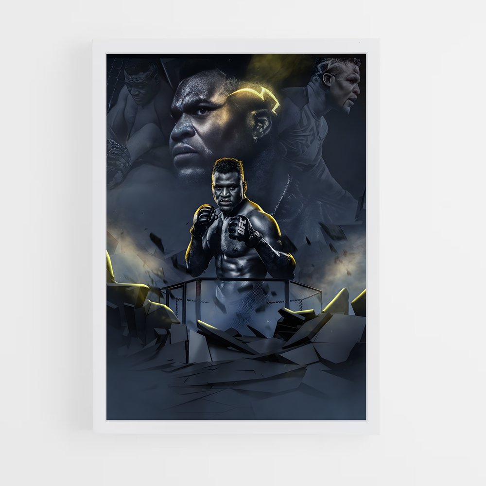 francis-ngannou-9 cadre Blanc