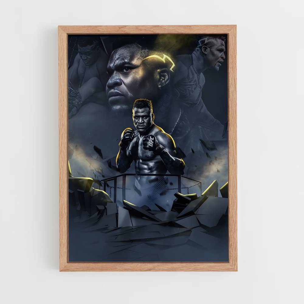francis-ngannou-9 cadre Bois clair
