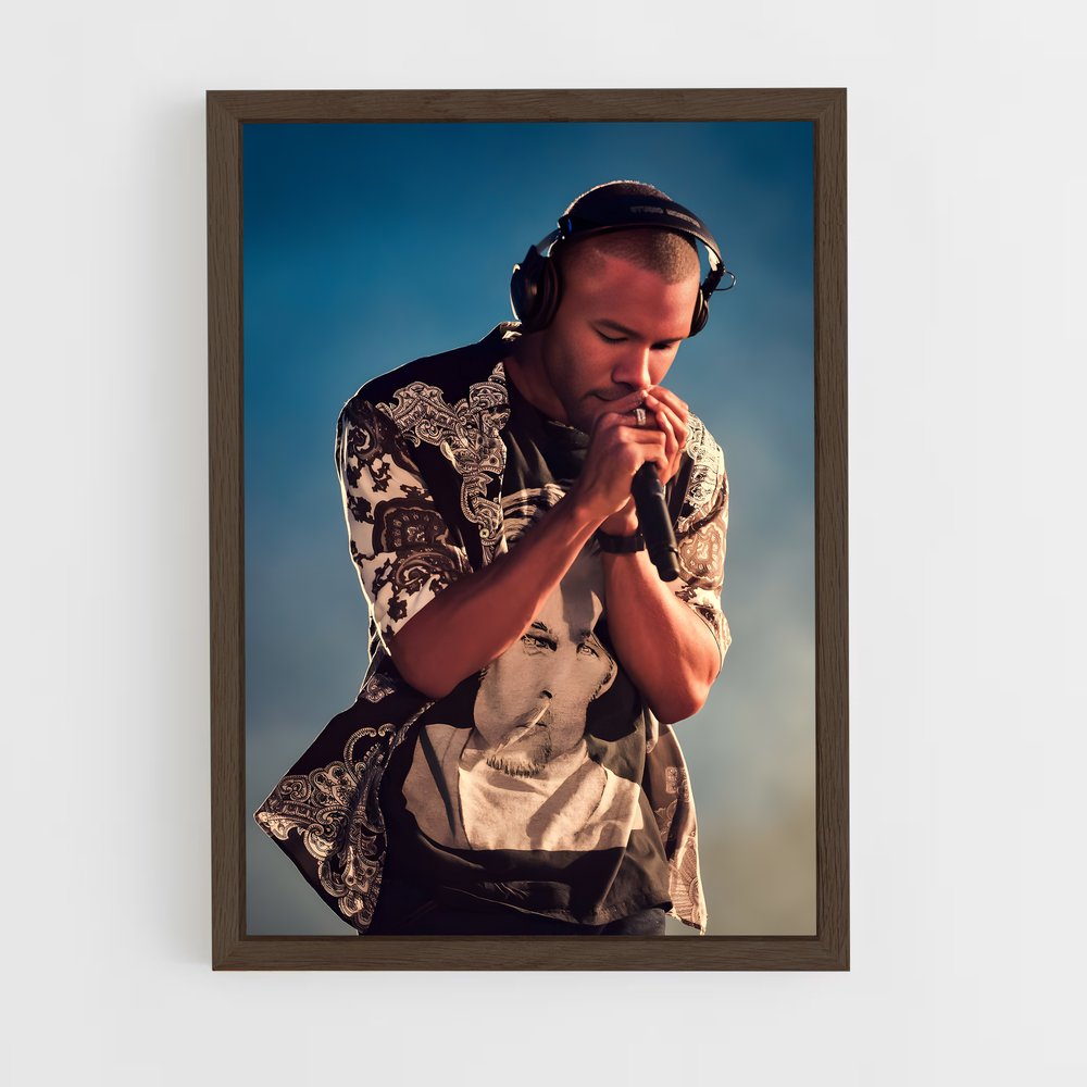 frank-ocean-1 cadre Bois foncé