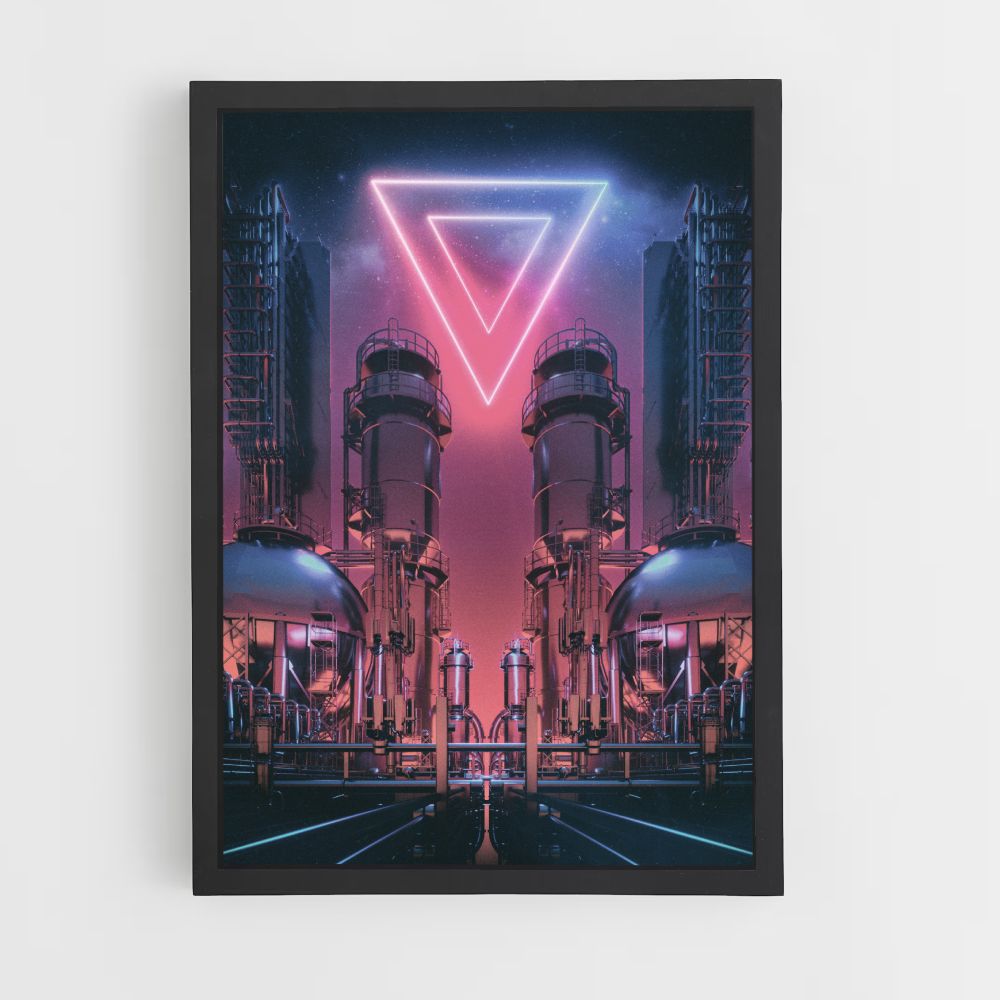 Poster del triangolo futuristico