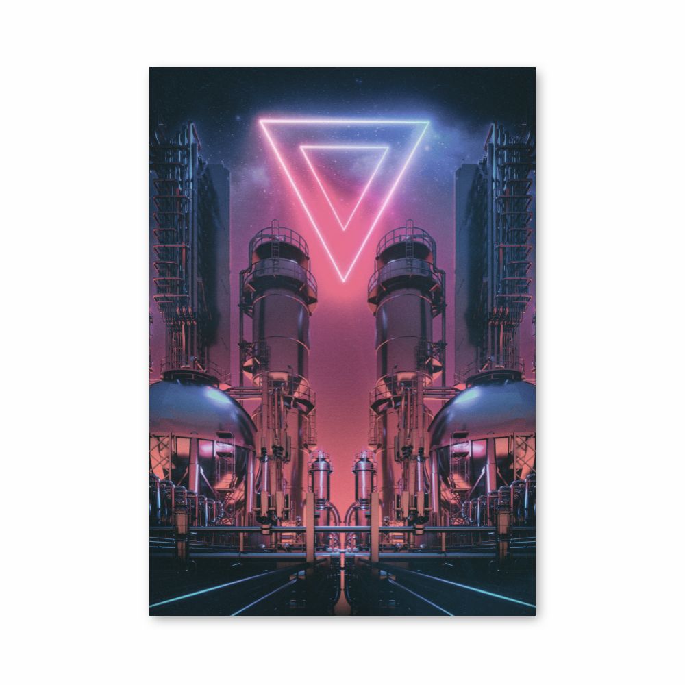 Poster del triangolo futuristico