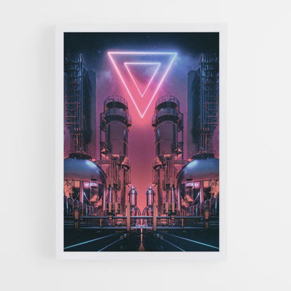 Poster del triangolo futuristico