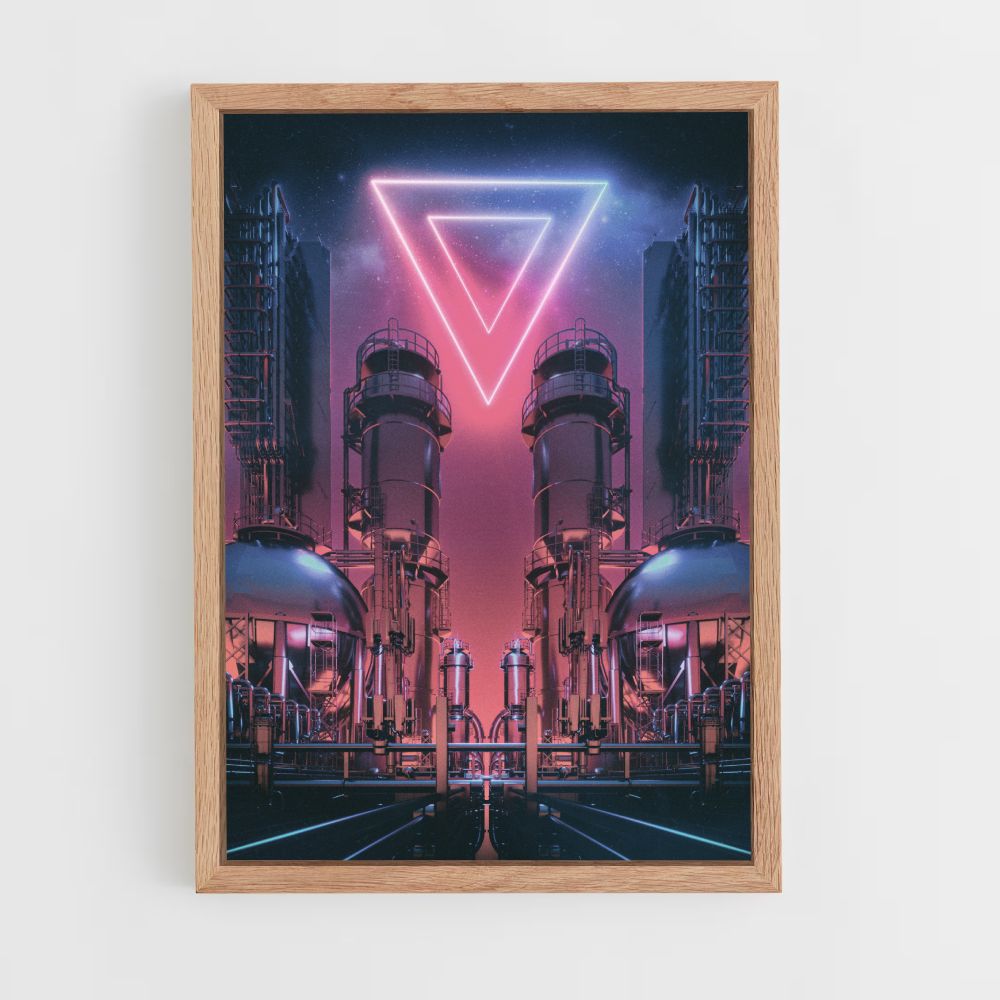 Poster del triangolo futuristico