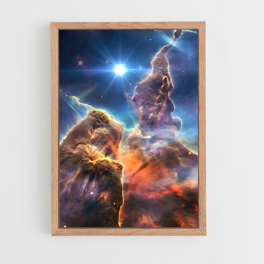galaxy-2 cadre Bois clair
