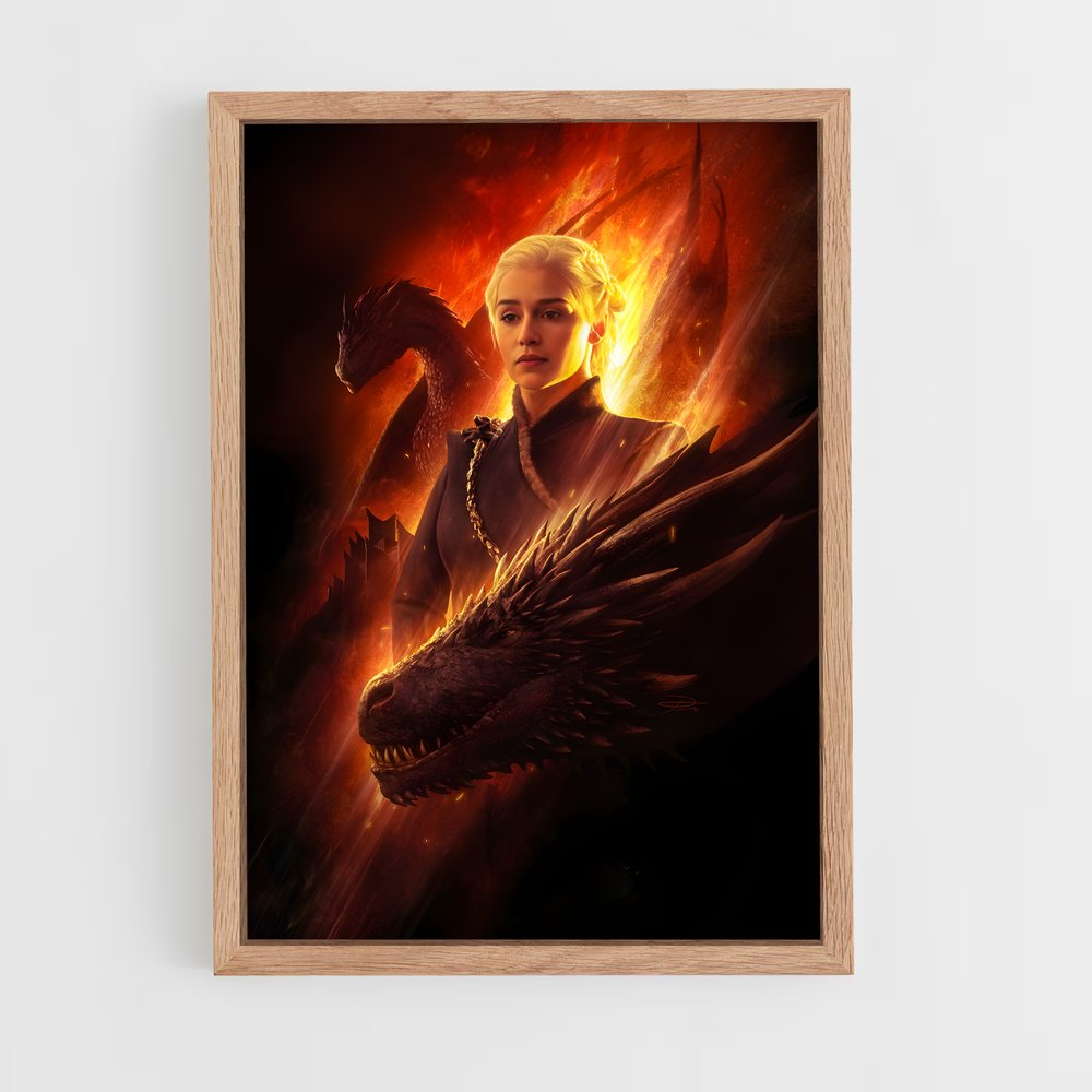 game-of-thrones-4 cadre Bois clair