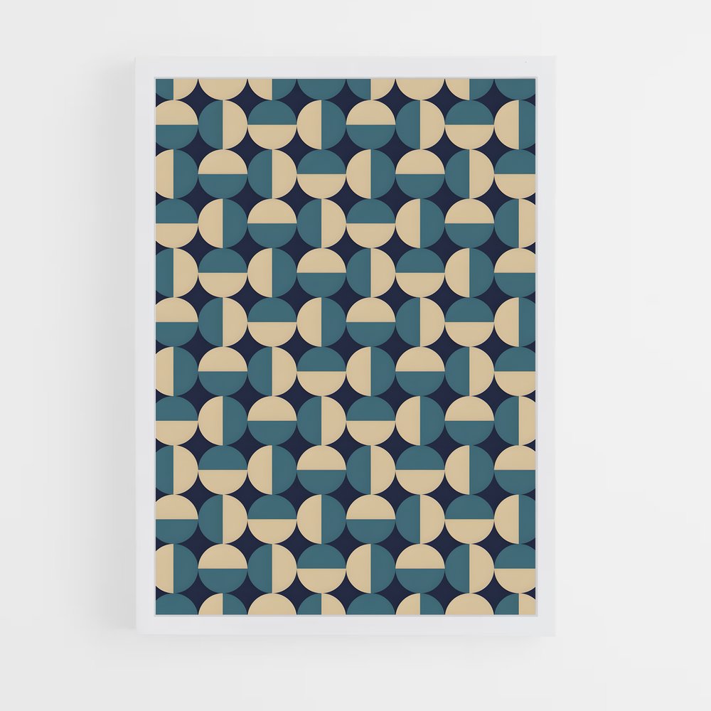 geometric-6 cadre Blanc