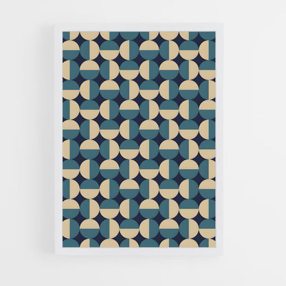 geometric-6 cadre Blanc