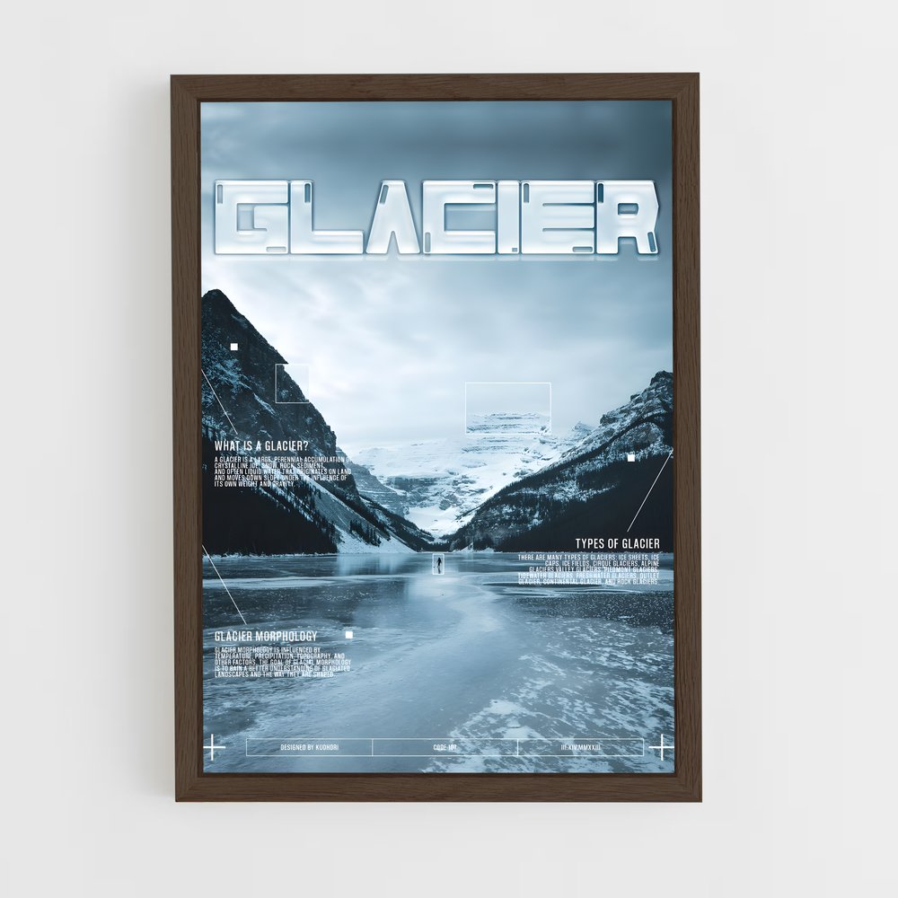glacier-5 cadre Bois foncé