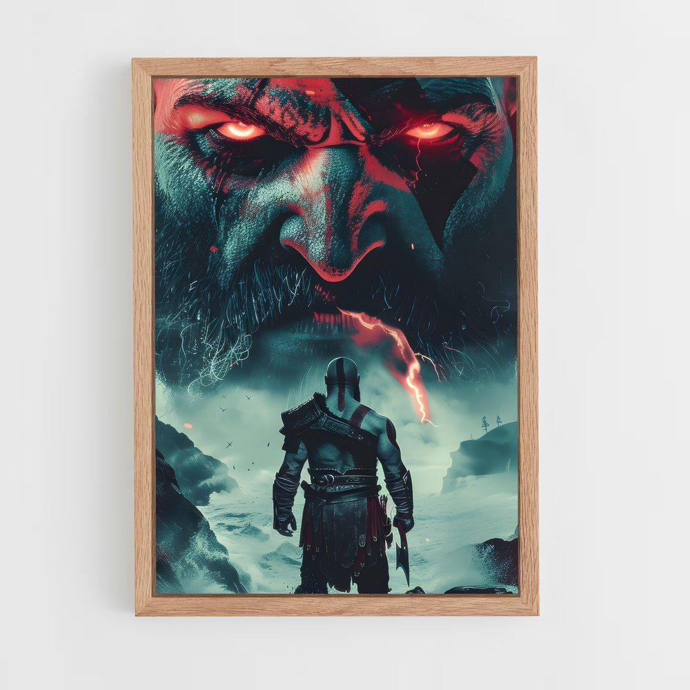 god-of-war-10 cadre Bois clair