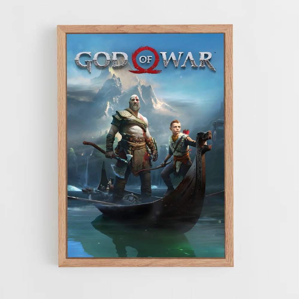 god-of-war-18 cadre Bois clair