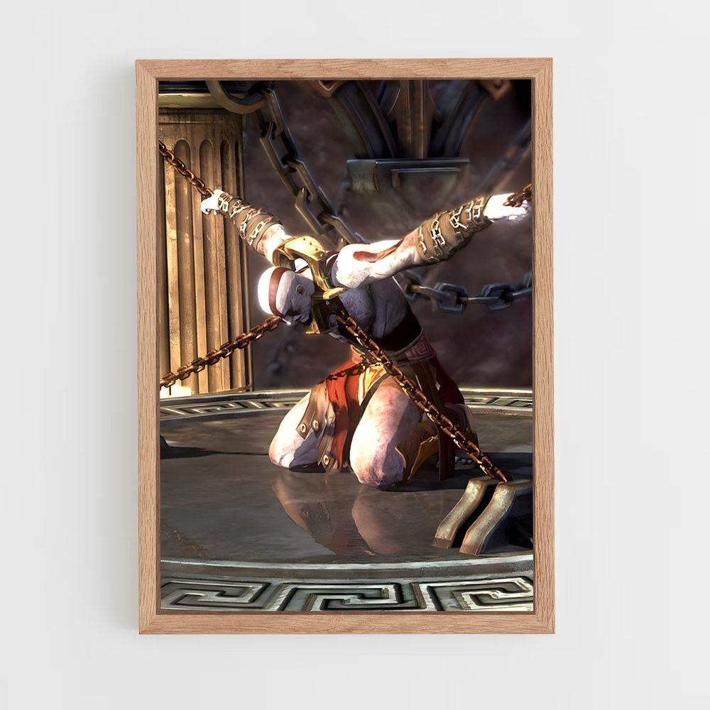god-of-war-4 cadre Bois clair