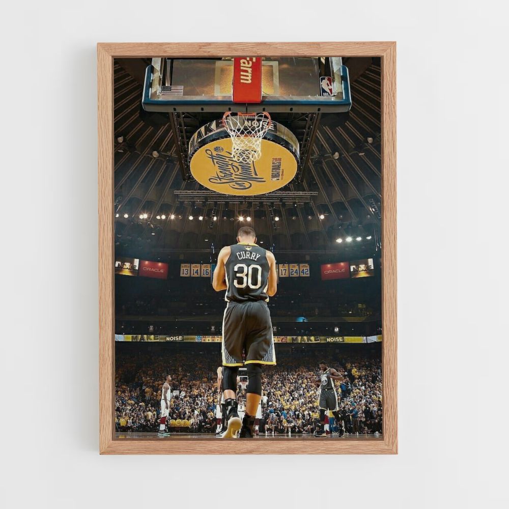 Poster Golden State Warrior Nero