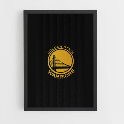 Poster con logo Golden State Warrior