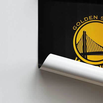 Poster con logo Golden State Warrior