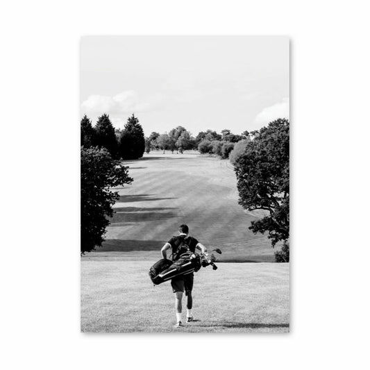 Campo da golf con poster