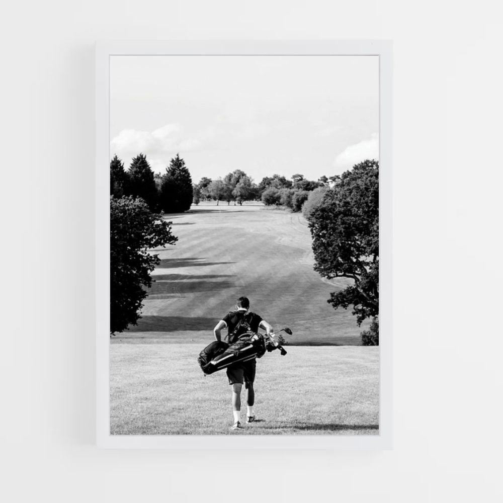 Campo da golf con poster