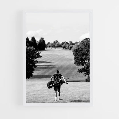 Campo da golf con poster