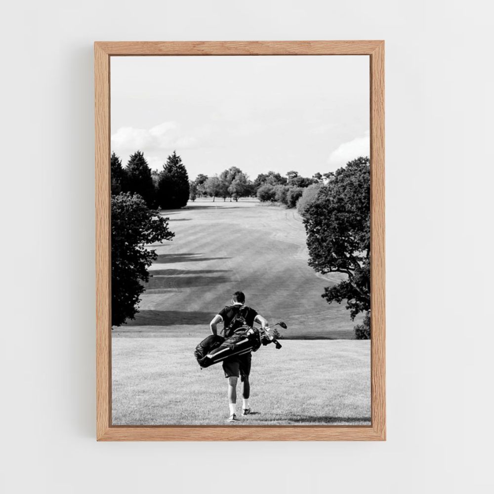 Campo da golf con poster