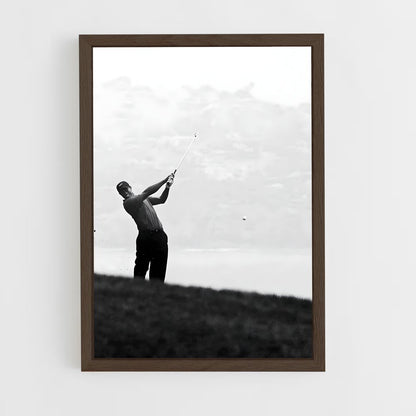 golf-4 cadre Bois foncé