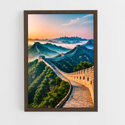 great-wall-of-china-7 cadre Bois foncé
