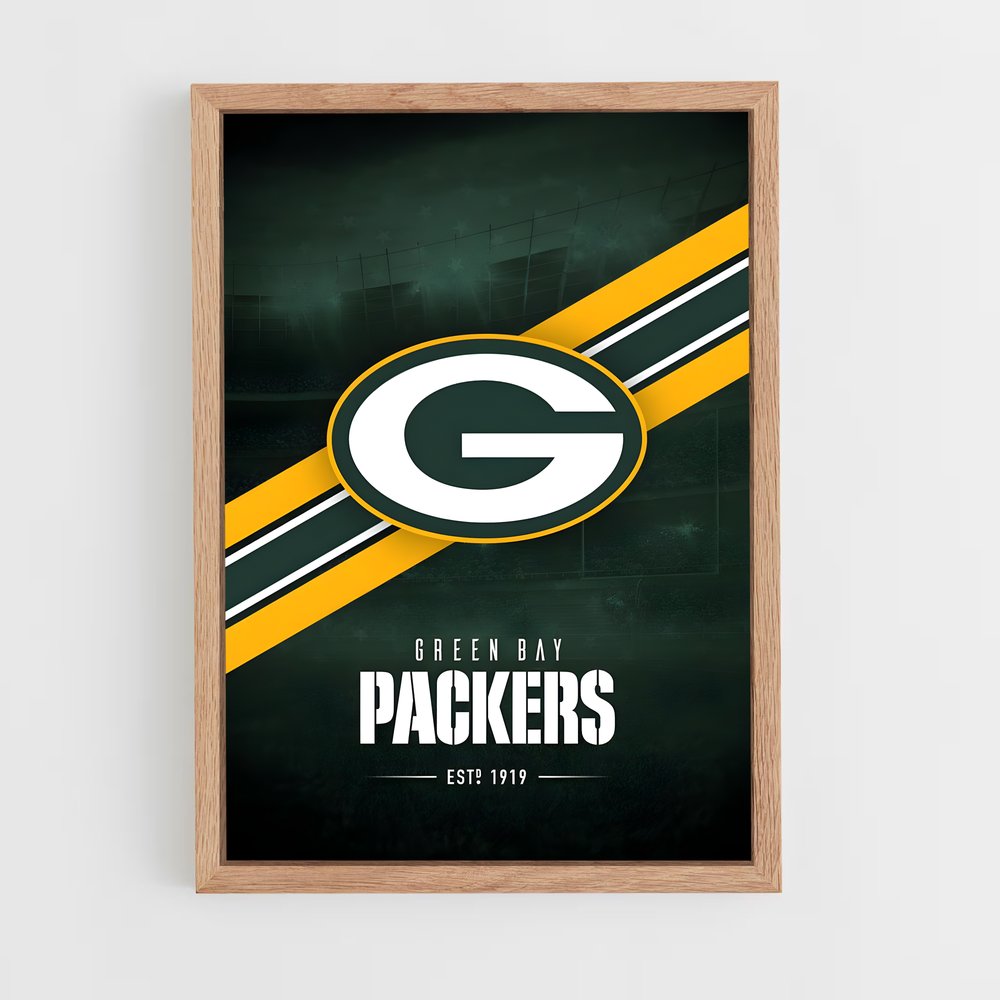 green-bay-packers-2 cadre Bois clair
