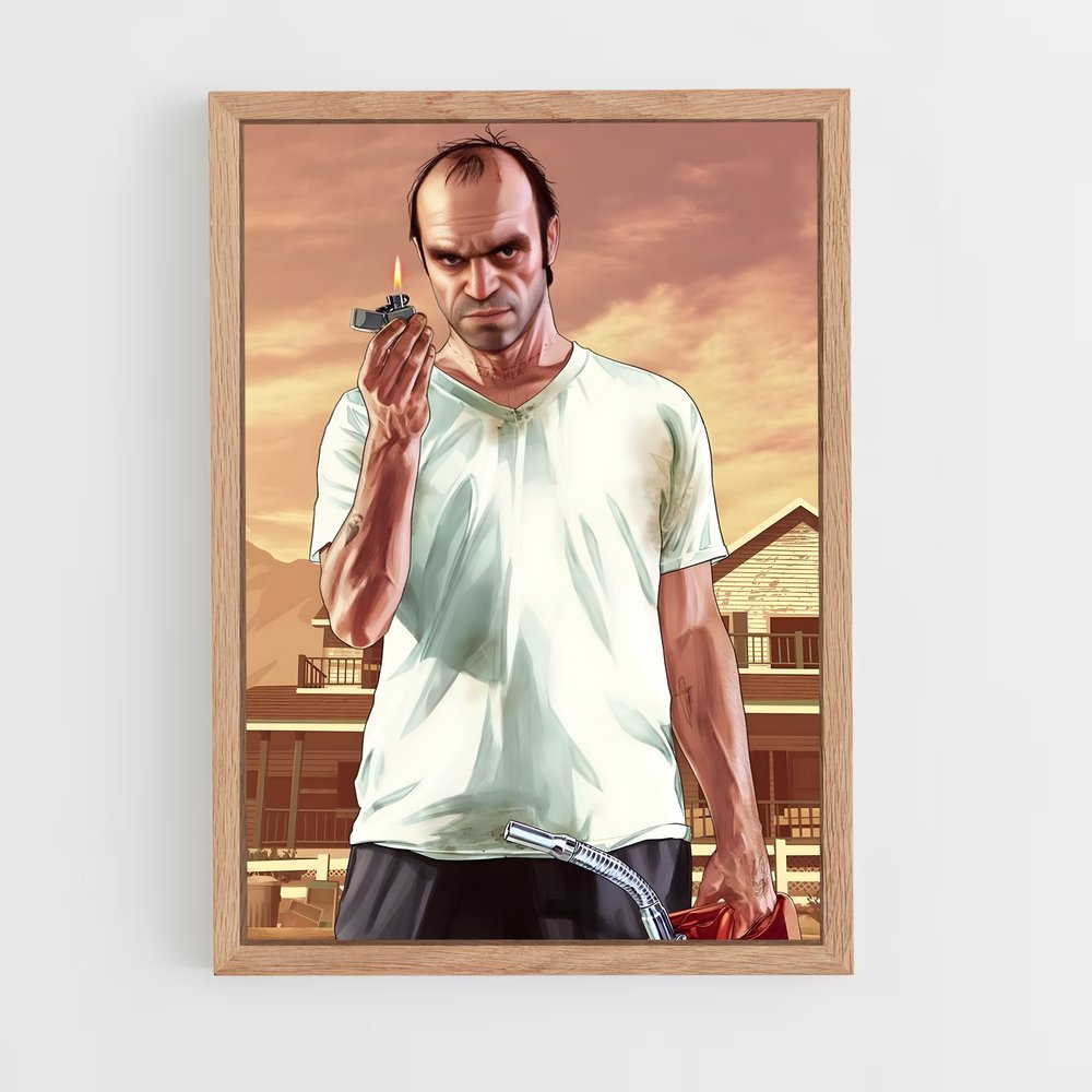 gta-v-3 cadre Bois clair