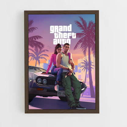 gta-v-9 cadre Bois foncé