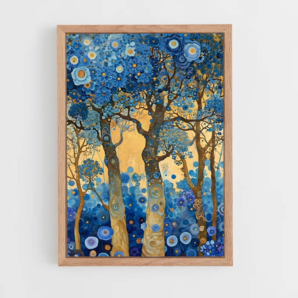 gustav-klimt-3 cadre Bois clair