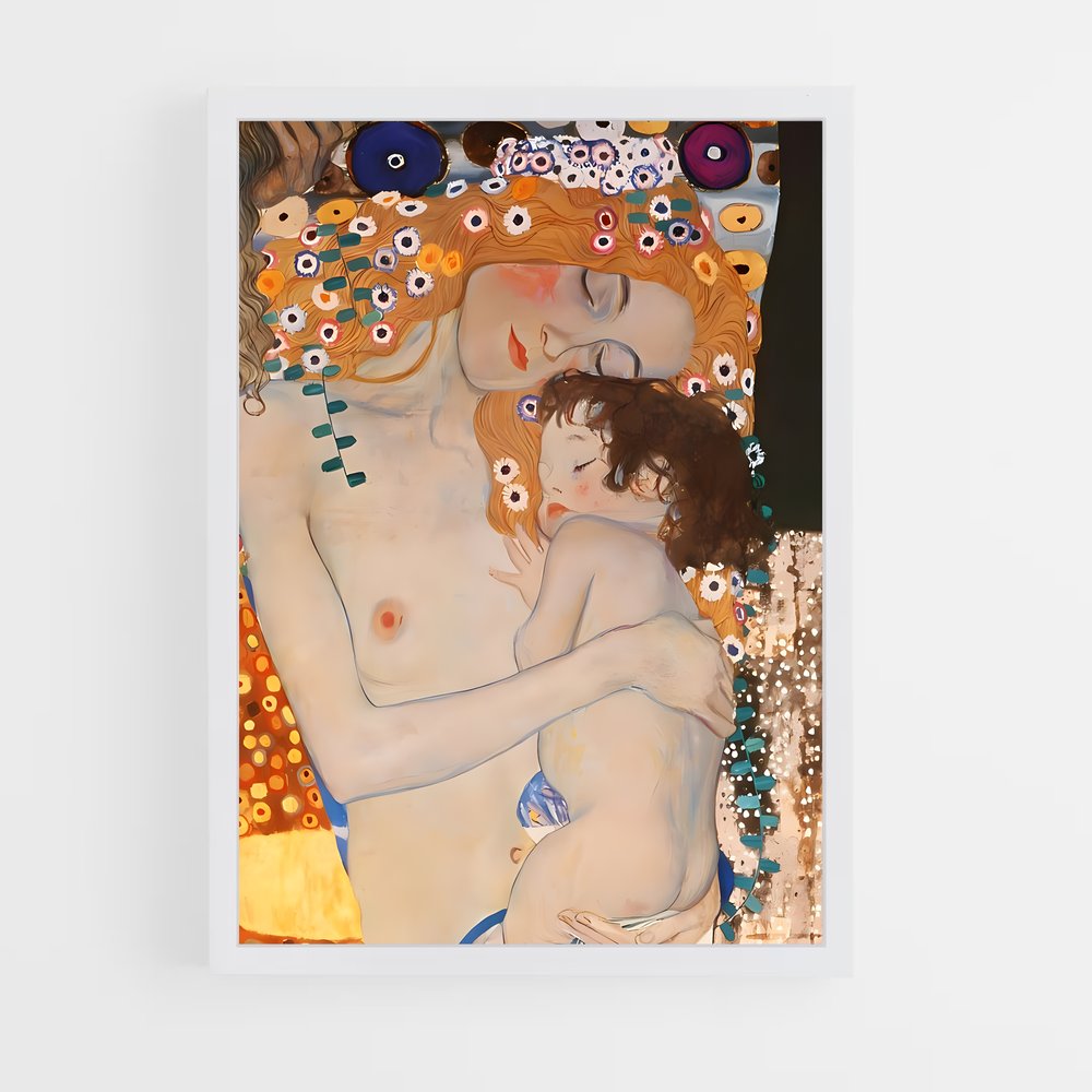 gustav-klimt-4 cadre Blanc