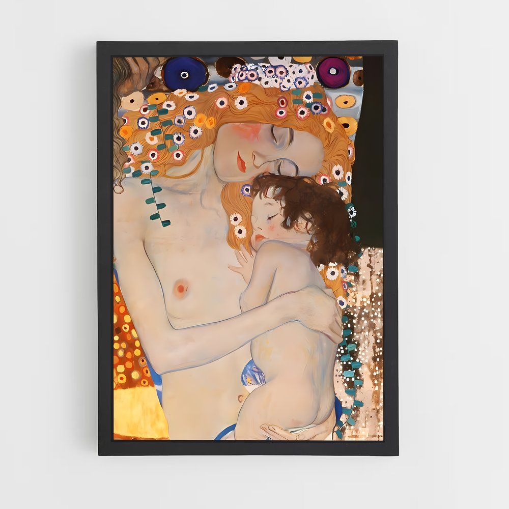 gustav-klimt-4 cadre Noir