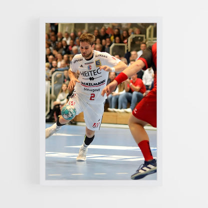 handball-9 cadre Blanc