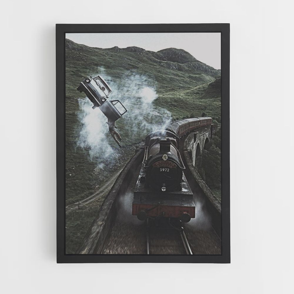 Poster dell'auto volante di Harry Potter