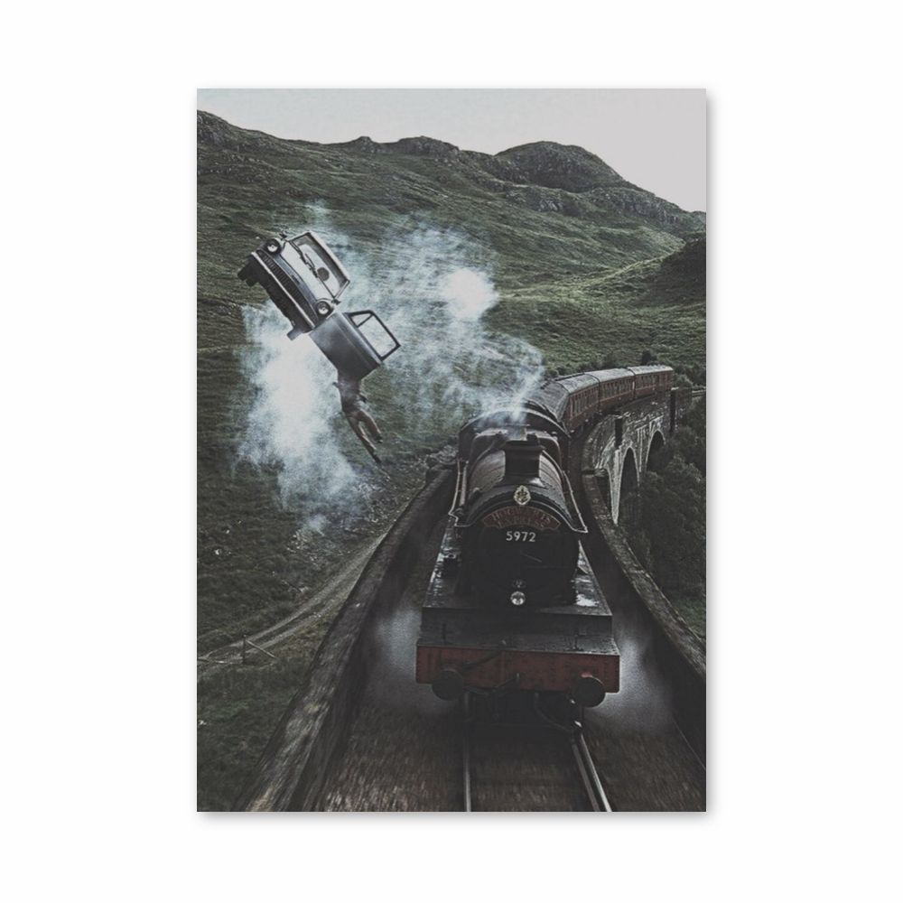 Poster dell'auto volante di Harry Potter