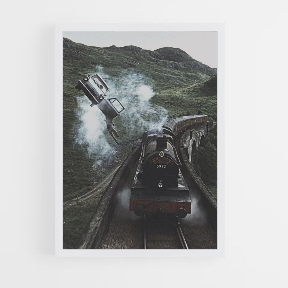 Poster dell'auto volante di Harry Potter