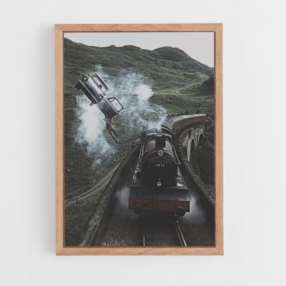 Poster dell'auto volante di Harry Potter