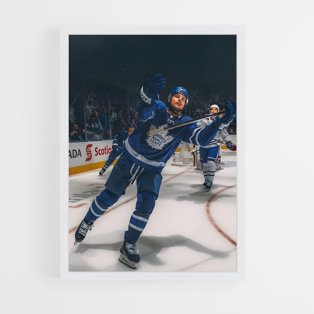 hockey-19 cadre Blanc