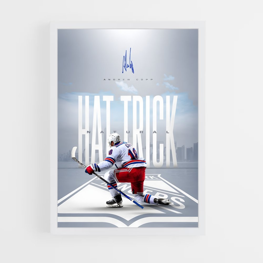 hockey-32 cadre Blanc