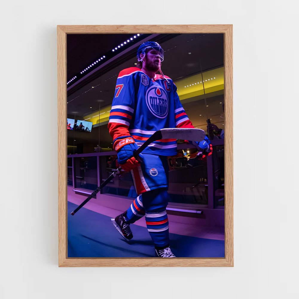 hockey-6 cadre Bois clair