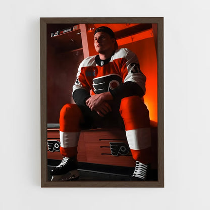 hockey-8 cadre Bois foncé